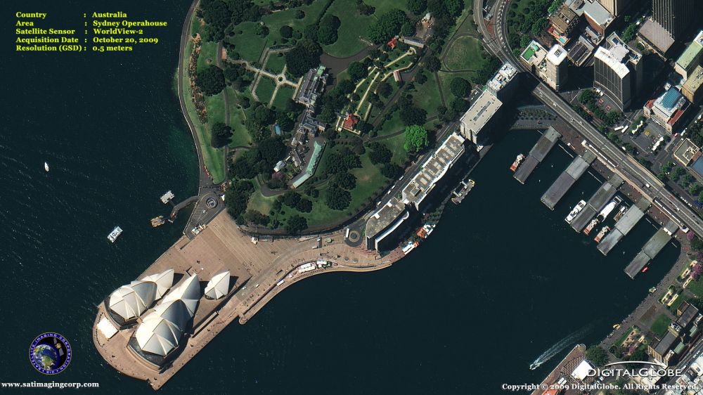 Begini penampakan 10 landmark dunia saat dipotret menggunakan satelit