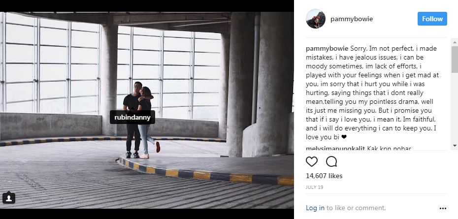 10 Foto romantisnya Pamela Bowie bareng kekasih, makin lengket aja nih