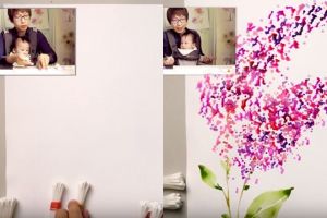 Pia ini melukis pakai alat seadanya, hasilnya luar biasa