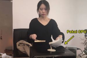 Cewek ini bisa masak pakai alat-alat kantor, 5 videonya bikin melongo