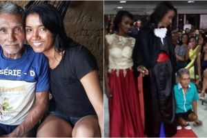 Potret penyandang cacat hadiri wisuda putrinya ini bikin tersentuh