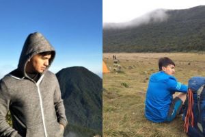 10 Foto Sahrul Gunawan naik gunung setelah tak jadi nikah