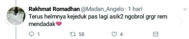 Cewek mengeluh dibonceng motor pacarnya, reaksi netizen bikin ngakak