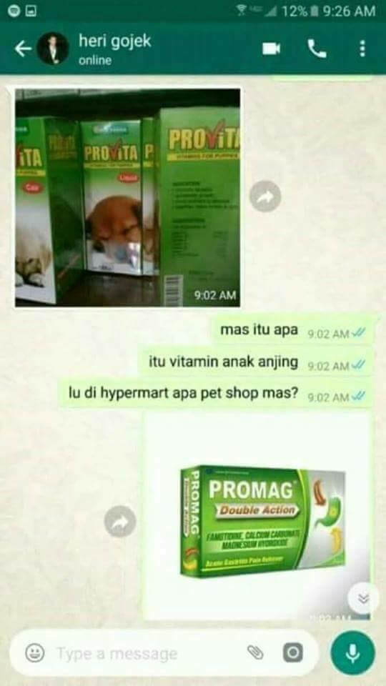 Obrolan order belanja lewat jasa online ini bikin geregetan