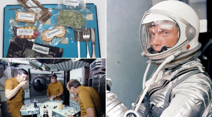 Terungkap, ini orang yang pertama kali makan di luar angkasa