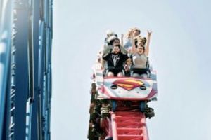 Pasangan ini menikah sambil naik roller coaster