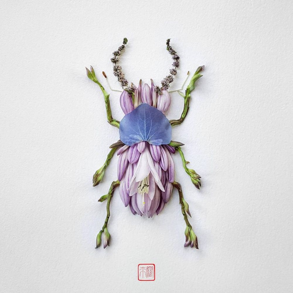 Kreasi kelopak bunga jadi 10 'serangga' unik, mirip aslinya