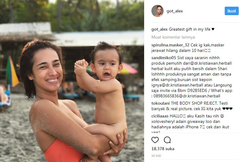 Lama tak ada kabar, ini kegiatan hot mama Alexandra Gottardo kini