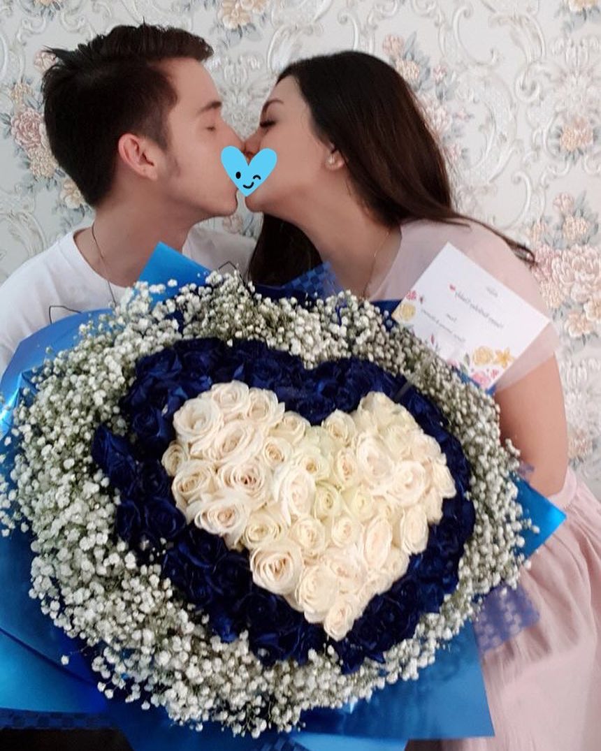 Stefan William ultah, Celine Evangelista beri bunga & ciuman mesra!
