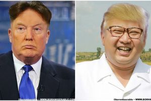 Begini jadinya jika Trump tukeran rambut sama Jong-un, bikin ngakak