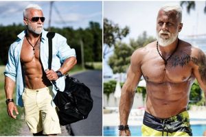 Pria macho mirip kakek-kakek ini viral, bikin cewek susah fokus nih