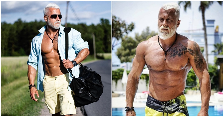 Pria macho mirip kakek-kakek ini viral, bikin cewek susah fokus nih
