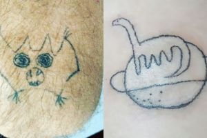10 Tato karya cewek Brasil ini lucu, bentuknya nggak banget deh
