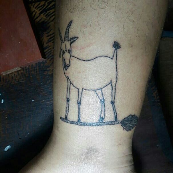 10 Tato karya cewek Brasil ini lucu, bentuknya nggak banget deh