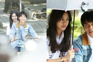 10 Foto Dilan dan Milea di lokasi syuting, baper pengen nonton filmnya