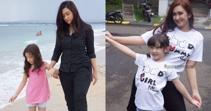 10 Foto momen keseruan Nafa Urbach bareng sang buah hati, kompak abis