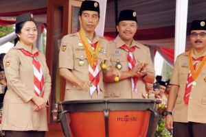 Presiden Jokowi minta anggota Pramuka tak cuma dilatih tali-temali