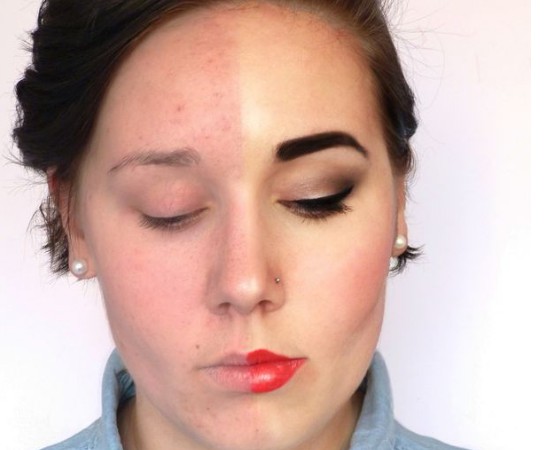 10 Potret makeup separuh wajah, bedanya terlihat banget
