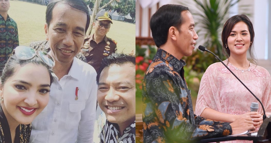 Ini gaya 7 seleb Tanah Air saat foto bareng Jokowi, siapa paling kece?