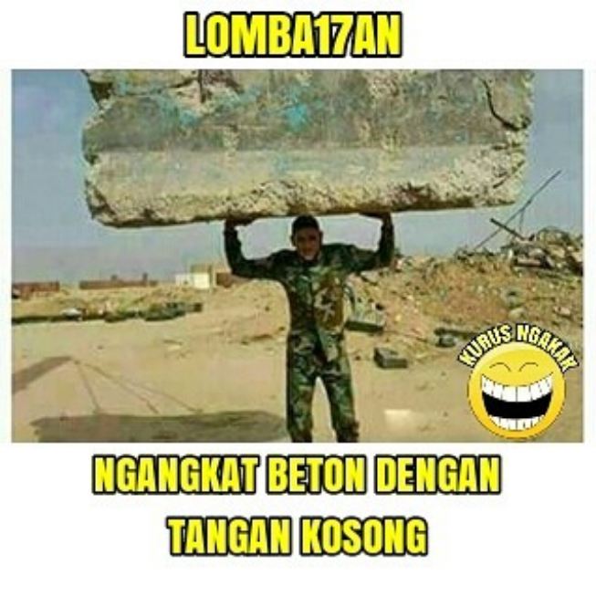 10 Meme 'lomba 17 Agustusan' ini bikin kamu cengar-cengir sendiri