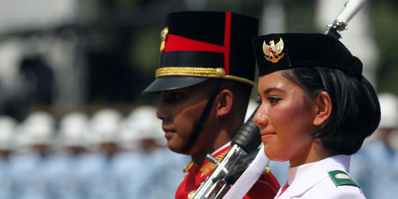 13 Anggota Paskibraka cantik pembawa bendera pusaka tahun ke tahun