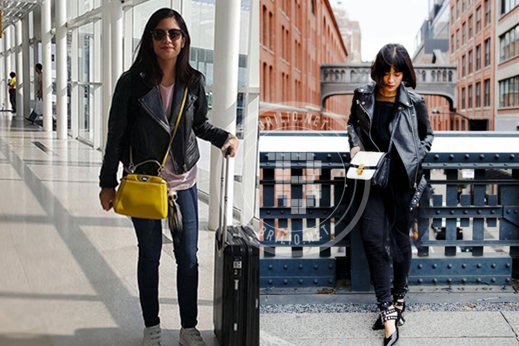 Biasa feminin, 6 artis cewek ini berani tampil beda pakai jaket kulit