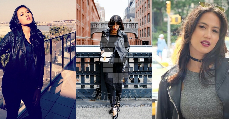 Biasa feminin, 6 artis cewek ini berani tampil beda pakai jaket kulit
