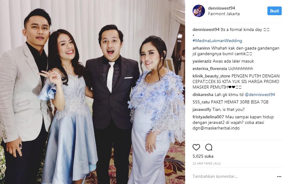 Bertabur bintang, 7 artis ini hadiri pernikahan selebgram Medina Zein