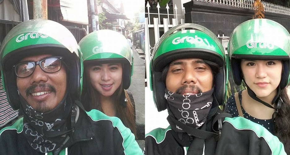 Driver ojek online ini selalu ajak foto penumpang cantik, leh uga u!