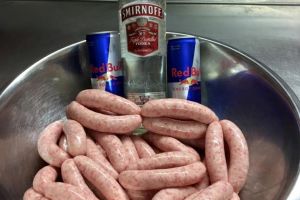 Unik, toko daging ini menjual sosis dengan rasa alkohol