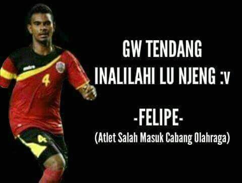 10 Foto editan tendangan Filipe Timor Leste ini lucu banget