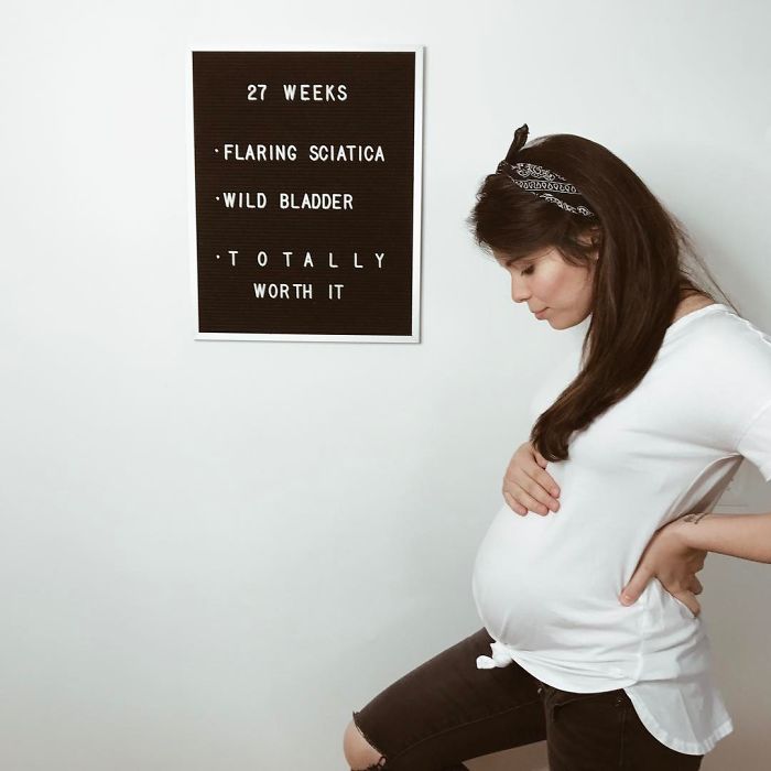 Wanita ini kisahkan perjuangan hamil lewat 11 foto kekinian, keren