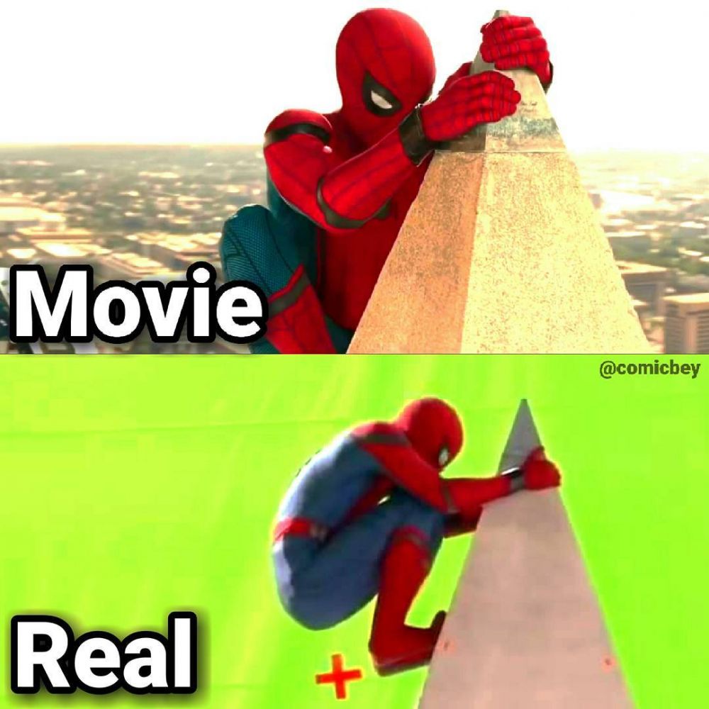 11 Adegan film superhero sebelum dan sesudah diberi efek CGI, canggih!
