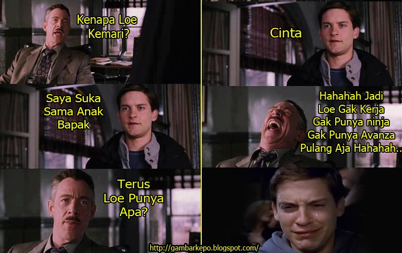14 Meme 'percakapan Peter Parker' ini ngebanyol abis, awas kesindir