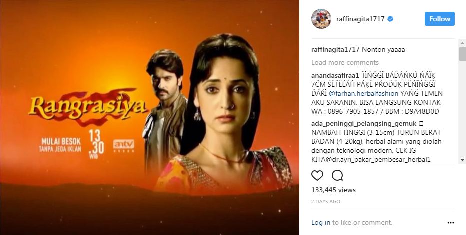 10 Foto Sanaya Irani, pemeran Paro di sinetron terbaru Rangrasiya ANTV