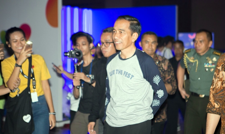 Kisah dibalik kedatangan Jokowi  di acara We The Fest yang bikin kaget