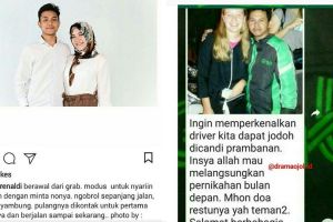 Jodoh nggak ke mana, 5 driver ojek online ini pacari penumpangnya