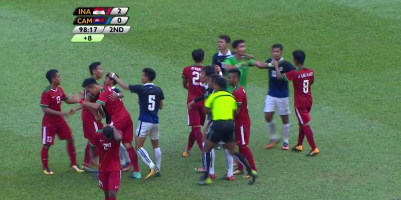 Ini total kartu kuning diterima punggawa timnas Indonesia di SEA Games