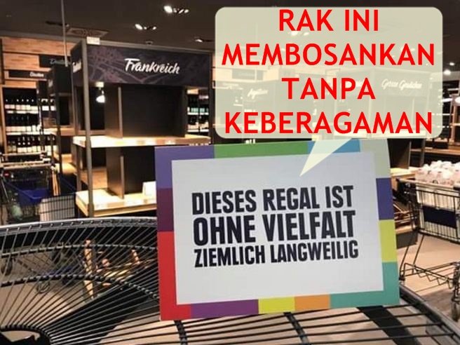 Kampanye anti diskriminasi, yang dilakukan supermarket ini inspiratif