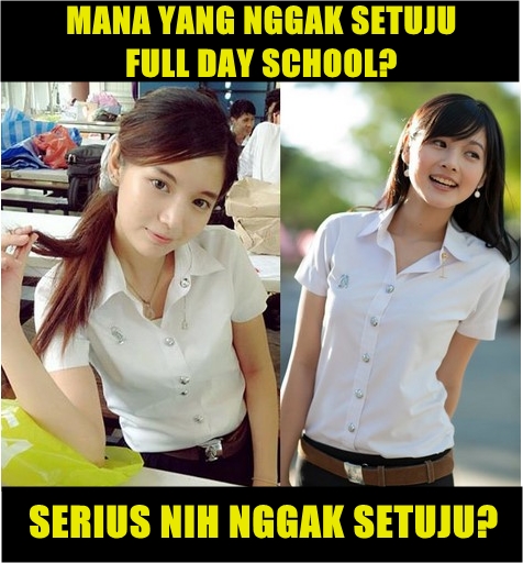 10 Meme kocak bahagianya Full day School ini ngocol abis deh