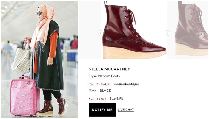 5 Sepatu mewah Anniesa Hasibuan, sepasang bisa untuk biaya umrah