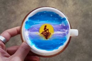 10 Karya latte art ini bernilai seni tinggi, kamu tega meminumnya?
