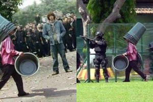 15 Foto editan penjual ember keliling ini kocaknya waow banget