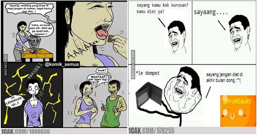 13 Komik seputar diet ini kocaknya bisa bikin cekikikan terus