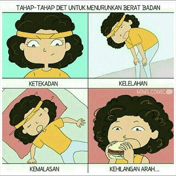 13 Komik seputar diet ini kocaknya bisa bikin cekikikan terus