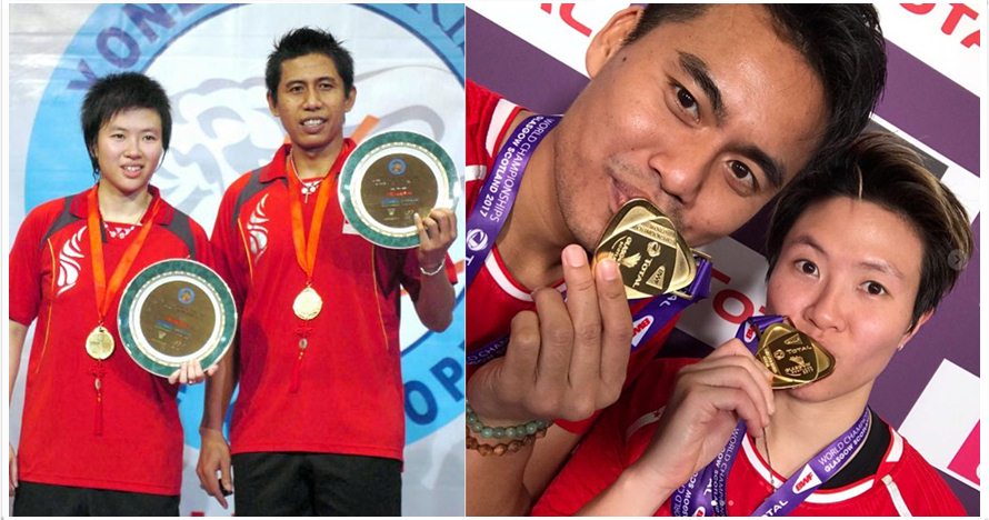 Ini makna selebrasi empat jari Liliyana Natsir usai raih juara dunia