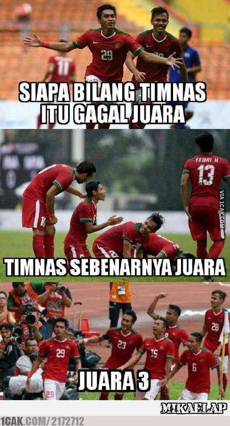 10 Meme timnas setelah raih perunggu SEA Games 2017