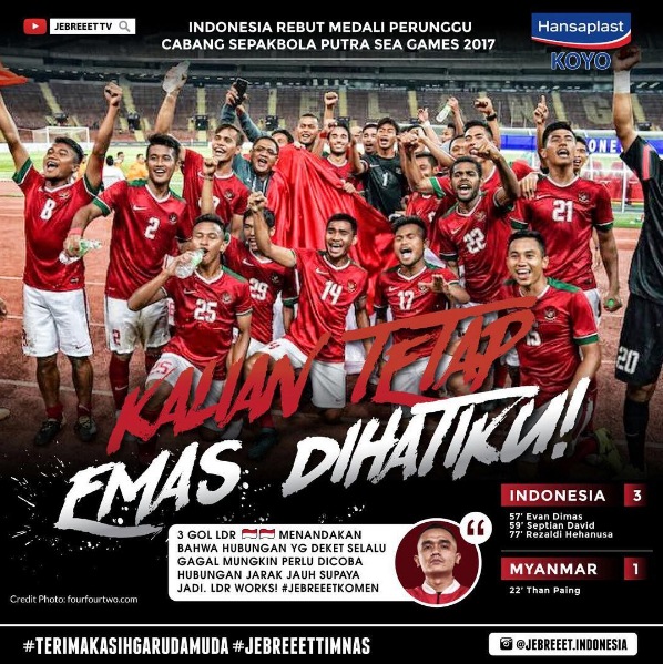 10 Meme timnas setelah raih perunggu SEA Games 2017