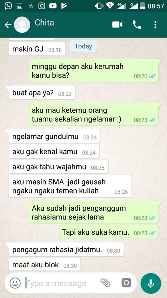 Kisah cinta cowok yang tiba-tiba ngelamar cewek ini bikin nyesek