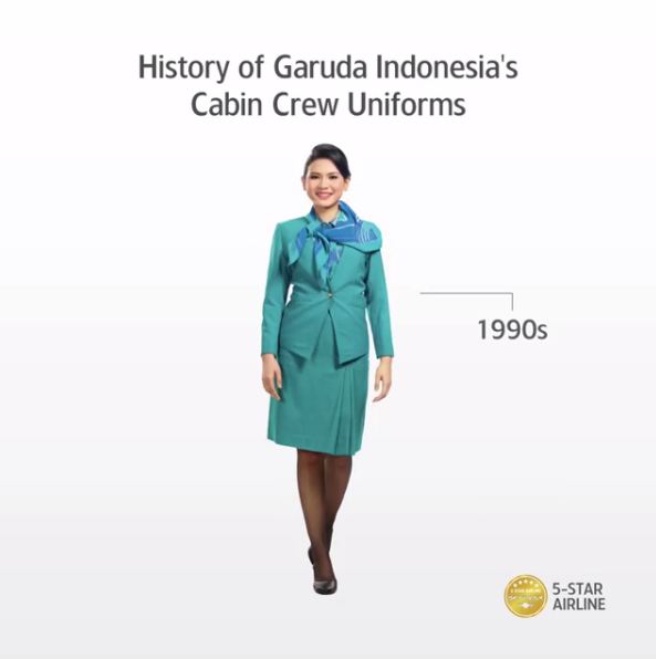 18 Transformasi seragam pramugari Garuda Indonesia, 1949 hingga kini